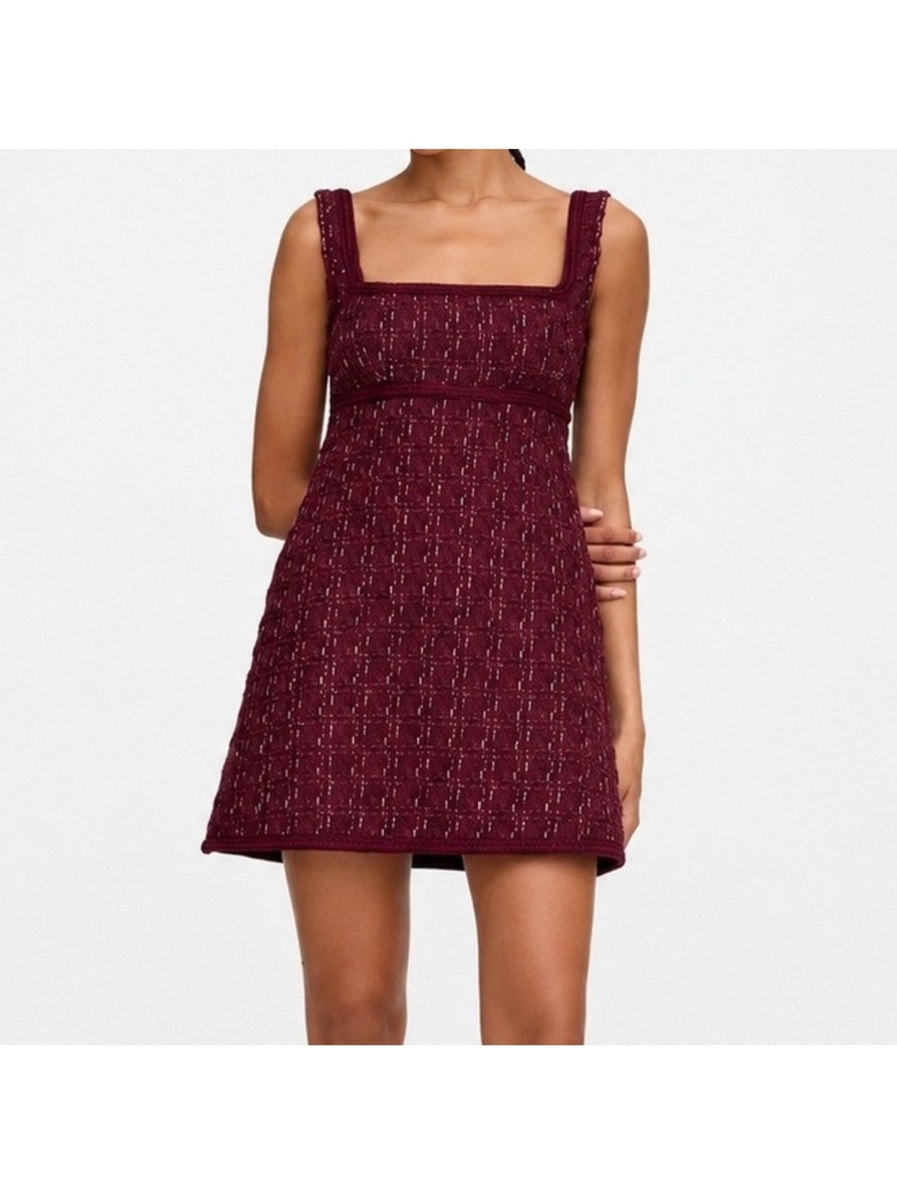 Hill House Bennett Burgundy Mini Dress